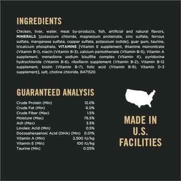 Purina Pro Plan Grain Free Pate Wet Kitten Food, Chicken Entree - (Pack of 24) 3 oz. Pull-Top Cans