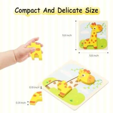 Wooden Puzzles for Toddlers - Educational Fun for Ages 1-4