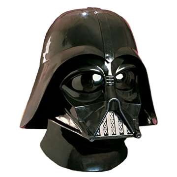 Rubie's mens Star Wars Darth Vader, Deluxe Adult Full Face costume masks, Black, One Size US