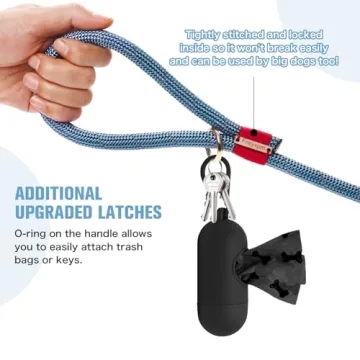 Fnsyxpm Braided Nylon Rope Dog Leash - Heavy Duty