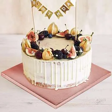 Spec101 Rose Gold Cake Drum Set - 10 Inch Elegant Presentation