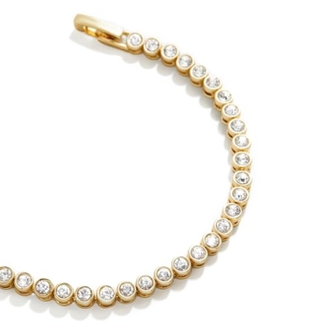 Elegant Pearich 14k Gold Filled Tennis Bracelet | 3mm Stones for Women
