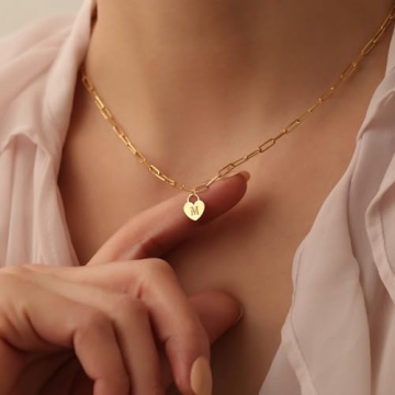 Heart Initial Necklaces - Graduation Gifts for Her