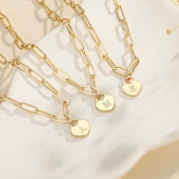 Heart Initial Necklaces - Graduation Gifts for Her