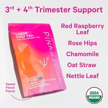 Pink Stork Labor Prep Tea for Organic Pregnancy Support