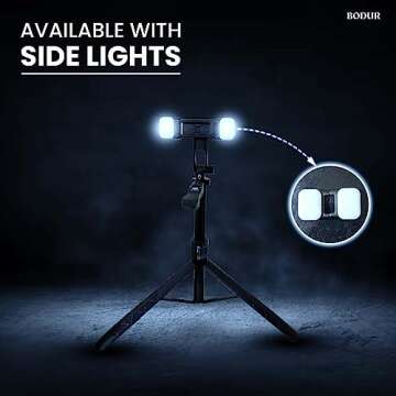 Bodur Selfie Stick Tripod with Remote - 360° Rotation Phone Stand with Wireless Remote Control, Tra...