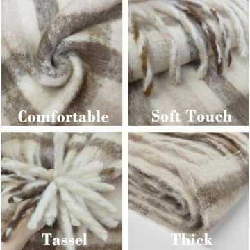 Vintage Women Scarfs Warm Cashmere Shawls Wraps 2024