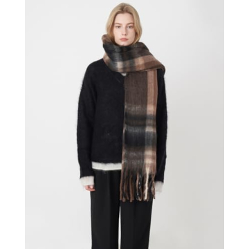 Vintage Women Scarfs Warm Cashmere Shawls Wraps 2024