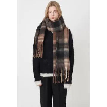 Vintage Women Scarfs Warm Cashmere Shawls Wraps 2024