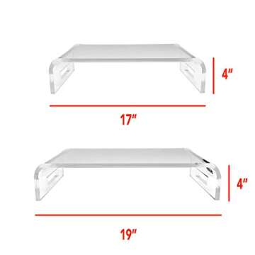 Adorox Heavy Duty 17'' Monitor Stand Riser for Desk Organization