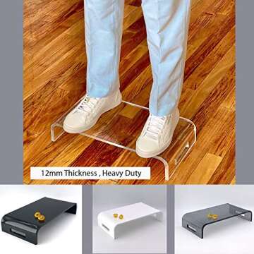 Adorox Heavy Duty 17'' Monitor Stand Riser for Desk Organization