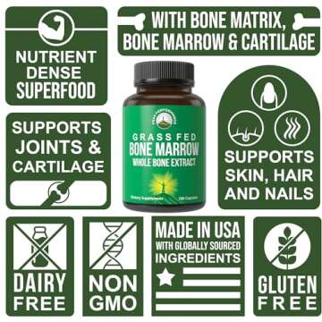 Peak Performance Grass Fed Bone Marrow Extract 180 Capsules