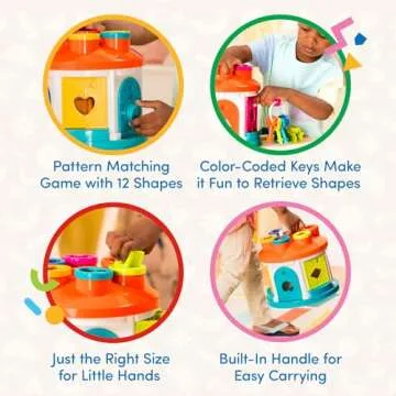 Battat Shape & Color Sorting Toy for 2+ Kids