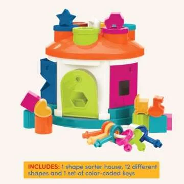 Battat Shape & Color Sorting Toy for 2+ Kids