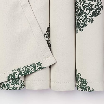 Chanasya Premium Ornamental Damask Blackout Curtains - 52x63