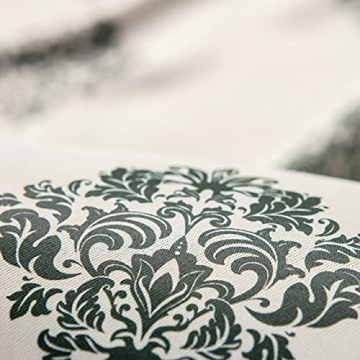 Chanasya Premium Ornamental Damask Blackout Curtains - 52x63