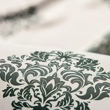 Chanasya Premium Ornamental Damask Blackout Curtains - 52x63