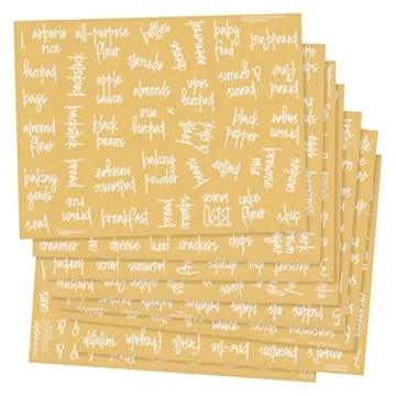 Talented Kitchen 375 Clear Kitchen Labels for Organizing Storage Canisters and Jars, Pantry Labels for Containers Preprinted, White Script + Numbers +Date Stickers (Water Resistant)