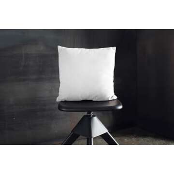 DORMICA 18x18 White Cotton Throw Pillowcovers Set of 2