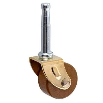 Wood Furniture Caster Wheel | Diameter: 1 1/4" | Stem Caster Wheels for Table, Sofa, Chest, Dresser, Cabinet, Cart, Chair | Vintage Furniture Roller | UA-320-CW (4)