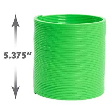 Slinky the Original Walking Spring Toy, 5-inch Diameter Plastic Giant Slinky 4 Pack, Fidget Toy, Kids Toys for Ages 5 Up by Just Play
