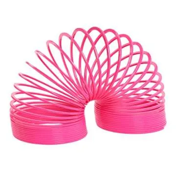 Slinky the Original Walking Spring Toy, 5-inch Diameter Plastic Giant Slinky 4 Pack, Fidget Toy, Kids Toys for Ages 5 Up by Just Play