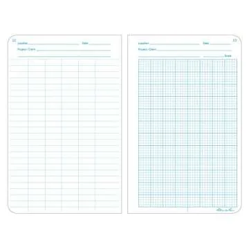 Rite In The Rain Weatherproof Hard Cover Notebook, 4 3/4" x 7 1/2", Yellow Cover, Geological Pattern (No. 540F)