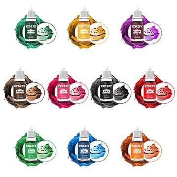 Vibrant Gel Food Coloring Set for Baking & DIY