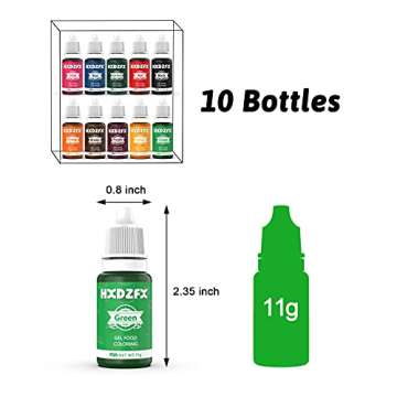 Vibrant Gel Food Coloring Set for Baking & DIY