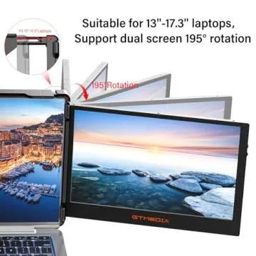 GTMEDIA 11.6 Inch Triple Laptop Screen Extender Features