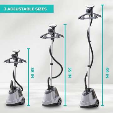 Heavy Duty Clothes Steamer for Home and Business Use