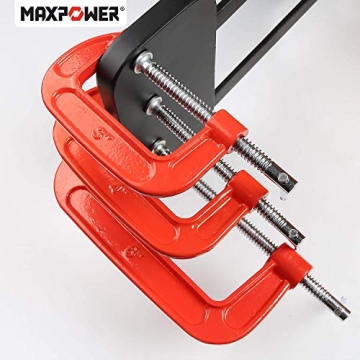 MAXPOWER 3 Piece C Clamp Set: Durable & Reliable Clamps