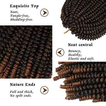 Elegant 8 Inch Spring Twist Hair for Stunning Styles