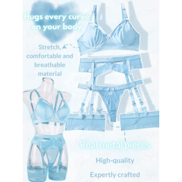 Kaei&Shi Sexy Lingerie Set for Women, Strappy Design