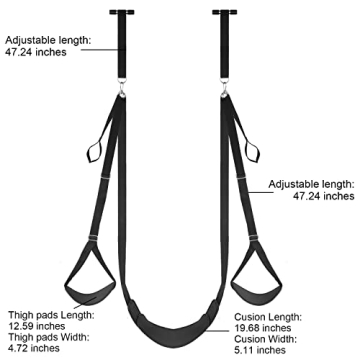 Adjustable Door Sex Swing for Couples 300lbs Capacity
