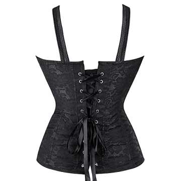Zhitunemi Sexy Boned Lace Up Corset for Women