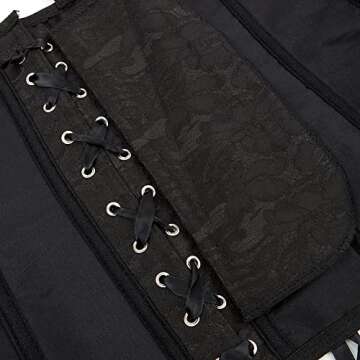 Zhitunemi Sexy Boned Lace Up Corset for Women