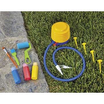 Little Tikes® 3-in-1 Paint & Play Backyard Easel Inflatable Outdoor Art with Accessories for Kids, Children, Boys & Girls 3+ Years