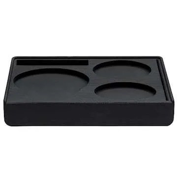 Normcore Espresso Compact Tamping Station - Barista Tamping Mat - Anti Slip Corner Tamping Mat - Compact Coffee Tamper Holder Pad - Espresso Accessories Tool - Food Grade Non-Slip Silicone