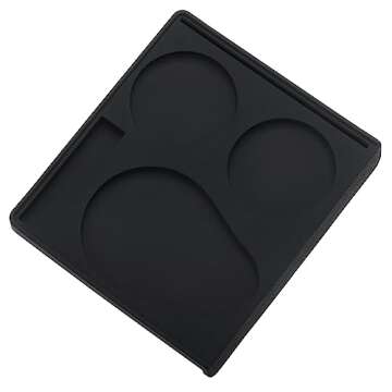 Normcore Espresso Compact Tamping Station - Barista Tamping Mat - Anti Slip Corner Tamping Mat - Compact Coffee Tamper Holder Pad - Espresso Accessories Tool - Food Grade Non-Slip Silicone