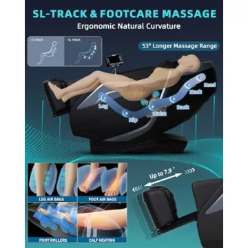 RelaxRelife Full Body Zero Gravity Massage Chair - AI Control