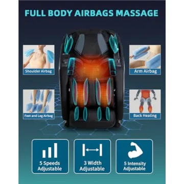 RelaxRelife Full Body Zero Gravity Massage Chair - AI Control