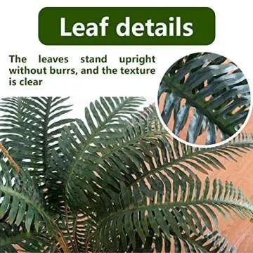 One 25 Inch Long Silk Artificial Boston Fern Bush with a 40 Inch Spread from Tip to Tip When Spread Out from The Middle. 48 Branches