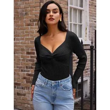 Stylish LILLUSORY Women's Twist Knot Fall Top