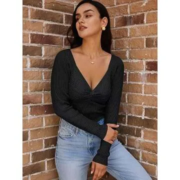 Stylish LILLUSORY Women's Twist Knot Fall Top