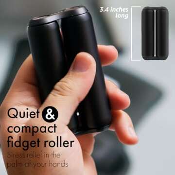 ONO Roller - Handheld Fidget Toy for Stress Relief, Anxiety, and Focus | Compact Aluminum Design