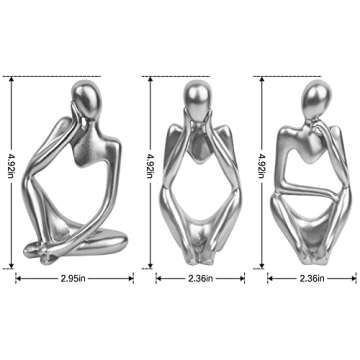 ANAKEY Thinker Statue for Home and Office Decor