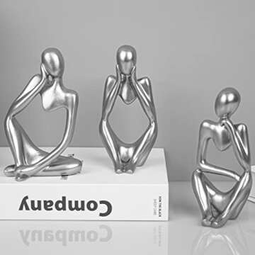 ANAKEY Thinker Statue for Home and Office Decor