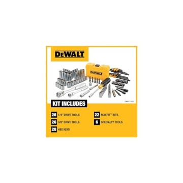DEWALT 108-Piece Mechanics Tool Set - SAE & Drive