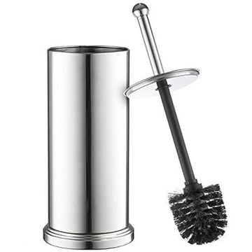Chrome Toilet Brush Set for Stylish Bathroom Cleaning
